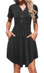 MISFAY Women’s Casual V-Neck Summer Mini Dress