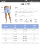 Willit Women's 5" Athletic Running Shorts Quick Dry Workout Hiking Shorts High Waisted Active Shorts Zipper Pocket Black XL