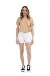 Suko jeans Women’s Stretch Denim Cutoff Shorts 85219 White 10