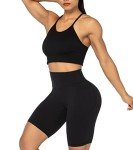 Sunzel 10" / 8" / 5" / 3" Biker Shorts for Women with Pockets, High Waisted Yoga Workout Shorts