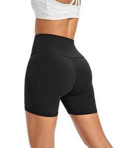 Promover Yoga Shorts High Waist Biker Shorts for Women Non See-Through Workout Running Shorts