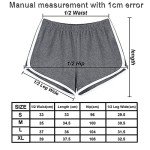 Anna & Eric 2 Pack Yoga Short Pants Summer Running Athletic Shorts Women Dance Gym Workout Elastic Waist Shorts (BG, L)