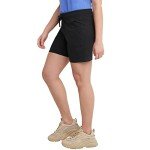 Hanes Women's Jersey Short, Black, Large