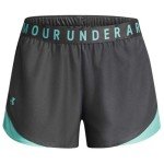 Under Armour Women's Play Up 3.0 Shorts, (058) Castlerock/Radial Turquoise/Radial Turquoise, Small