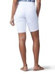 Lee Women's Regular Fit Chino Bermuda Short, White, 14