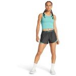 Under Armour Women's Play Up 3.0 Shorts, (058) Castlerock/Radial Turquoise/Radial Turquoise, Small