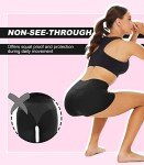 TNNZEET Biker Shorts Women - 8"/5"/3" High Waisted Tummy Control Workout Gym Spandex Booty Yoga Volleyball Shorts, A-black, Large-X-Large