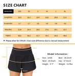 Dragon Fit Women's Quick-Dry Running Shorts Athletic Sweat Workout Shorts with Mesh Liner Zipper Pockets (Small, Black)