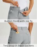 Willit Women's Golf Shorts Hiking Cargo Shorts Quick Dry Athletic Casual Summer Shorts with Pockets 5" Gray 6