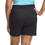 Just My Size Women's Plus Cotton Jersey Pull-On Shorts - 2X Plus - Black