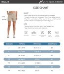 Willit Women's Golf Hiking Shorts Quick Dry Athletic Casual Summer Shorts with Pockets Water Resistant 4.5" Black 6