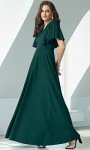 Elegant Emerald Green Maxi Dress for Weddings & Parties
