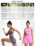 VOENXE Women Yoga Shorts,High Waist Tummy Control Biker Workout Gym Running Leggings,Stretch Soft Breathable Spandex Scrunch Butt Booty Short for Fitness Athletics Cycling,2 Pack