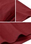 Elegant 3/4 Sleeve Wine Red Evening Dress