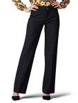 Lee Women's Ultra Lux Comfort with Flex Motion Trouser Pant, Black, 16