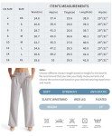 Libin Women's Wide Leg 29"/31" High Waisted Pants Business Work Slacks Pants Dress Yoga Golf Casual Trousers,Black,8