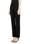 Urban CoCo Women's Yoga Dress Pants Stretchy Casual Slacks Straight Leg Work Pants with Pockets (Black, S)