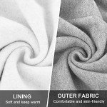 heekpek Jogging Pants Women Baggy Sweatpants High Elastic Waist Jogger Sports Pant with Pockets Warm Workout Fleece Trousers Light Grey