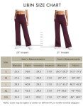 Libin Wide Leg Yoga Pants for Women 29" Trouser Desss Pants with Pockets High Waist Comfy Stretch Casual Loose Sweatpants for Palazzo Workout Slacks, Black, XL