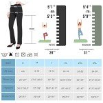 BALEAF Women's Petite Yoga Dress Pants Black Stretchy Work Slacks Business Casual Trousers with Pockets 29" Black XL