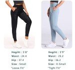 THE GYM PEOPLE Athletic Joggers for Women Sweatpants with Pockets Workout Tapered Lounge Yoga Pants Women's Leggings Black