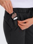 CRZ YOGA Womens 4-Way Stretch Travel Casual 7/8 Ankle Pants 27.5 inch Sweatpants Lounge Outdoor Workout Athletic Pockets Trousers Black Small