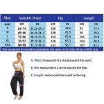 BeautyWill Harem Pants for Women, Cotton Loose High Waist Soft Athletic Elastic Waistband Yoga Pilates Pants (Black, XL)