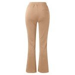 Sales Today Clearance Work Pants Women High Waist Dress Pant Business Casual Outfits 4 Way Stretch Bootleg Yoga Pants Workout Slacks