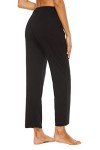 BATHRINS Womens Comfy Lounge Pants Drawstring Soft Cotton Blend Pajama Pants Loose Yoga Pants with Pockets