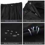 JHMORP Women's Hiking Cargo Pants Stretch Lightweight Water Resistant Quick Dry Travel Work Pants with Pockets (Black,CA M)