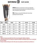 BATHRINS Womens Comfy Lounge Pants Drawstring Soft Cotton Blend Pajama Pants Loose Yoga Pants with Pockets