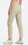 Libin Women’s Golf Pants Quick Dry Hiking Pants Lightweight Work Ankle Dress Pants for Women Business Casual Travel, Khaki S