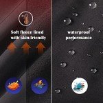 BALEAF Women's Hiking Pants Fleece Lined Waterproof Cold Weather Insulated Ski Snow Pant Warm Winter Soft Shell-Black-M