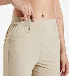 Libin Women’s Golf Pants Quick Dry Hiking Pants Lightweight Work Ankle Dress Pants for Women Business Casual Travel, Khaki S