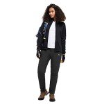 BALEAF Women's Hiking Pants Fleece Lined Waterproof Cold Weather Insulated Ski Snow Pant Warm Winter Soft Shell-Black-M