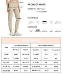 Libin Women’s Golf Pants Quick Dry Hiking Pants Lightweight Work Ankle Dress Pants for Women Business Casual Travel, Khaki S