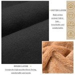 Yusongirl Fleece Sweatpants for Women Sherpa Lined Winter Pants Joggers Fleece Warm Pants Thick Thermal Trousers with Pockets Black