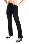 Yogipace,Belt Loops,Tall Women's Straight Leg Yoga Dress Pant Work Pants Commute Office Slacks,35",Black,Size L