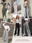 Oleda Wide Leg Sweatpants for Women High Waist Joggers Womens Drawstring Jogging Pants Baggy Track Sweat Pants Casual Workout Grey
