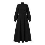 Black Long Sleeve Maxi Dress for Women
