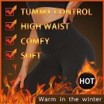 CTHH Fleece Lined Leggings for Women Thermal Tummy Control High Waist Yoga Pants Winter Slimming Workout Running Tights