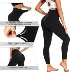 Aoliks 4 Pack Leggings for Women, Butt Lift High Waisted Tummy Control Yoga Pants Workout Running Leggings