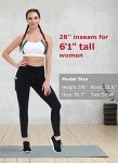ALONG FIT Leggings for Women with Pockets Pantalon Femme Tights Yoga Pants Buttery Soft Workout 4 Way Stretch (Black, M)