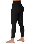 Sunzel Sunzfly Invisible Butt Scrunch Workout Leggings for Women, Butt Lifting High Waisted Gym Yoga Pants with Tummy Control 25" Black Large