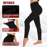 CTHH Fleece Lined Leggings for Women Thermal Tummy Control High Waist Yoga Pants Winter Slimming Workout Running Tights