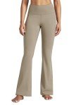 Willit Women's Yoga Pants Flare Leggings High Waist Bootcut Workout Leggings Tummy Control with Pockets 29" Khaki M