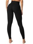 Sunzel Sunzfly Invisible Butt Scrunch Workout Leggings for Women, Butt Lifting High Waisted Gym Yoga Pants with Tummy Control 25" Black Large