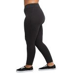 Just My Size Women's Plus-Size Stretch Jersey Legging, Black, 2X