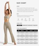 Willit Women's Yoga Pants Flare Leggings High Waist Bootcut Workout Leggings Tummy Control with Pockets 29" Khaki M