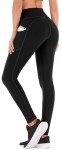 IUGA Leggings for Women Yoga Pants for Women with Pockets Workout Yoga Leggings with Pockets Black, Medium